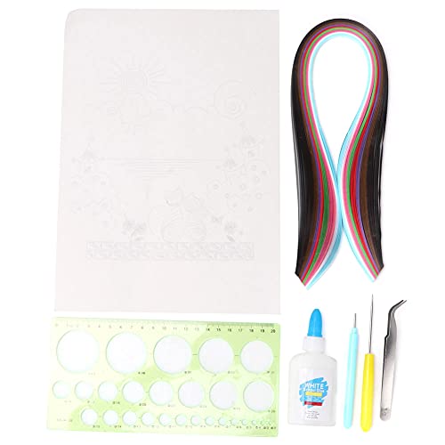 Adfaga Paper Quilling Kit komplettes DIY -Handwerkswerkzeug mit 250 farbenfrohen Streifen geschlitzten Stift -Pinzetten Kleber für Anfänger Erwachsene Scrapbooking Card Making Adfaga Paper Quilling Kit komplettes DIY -Handwerkswerkzeug mit 250 farbenfrohen Streifen geschlitzten Stift -Pinzetten Kleber für Anfänger Erwachsene Scrapbooking Card Making von Adfaga