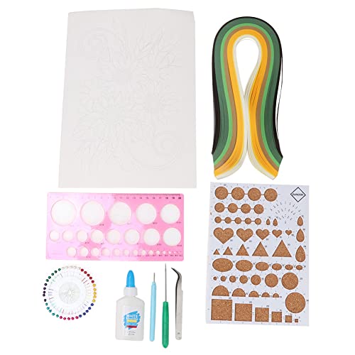 Adfaga Paper Quilling Set DIY -Handwerk Muster Komplettes Werkzeug Kit für Anfänger Erwachsene kreative Kunsthandwerksprojekte Home School Klassenzimmerdekorationen Adfaga Paper Quilling Set DIY -Handwerk Muster Komplettes Werkzeug Kit für Anfänger Erwachsene kreative Kunsthandwerksprojekte Home School Klassenzimmerdekorationen von Adfaga