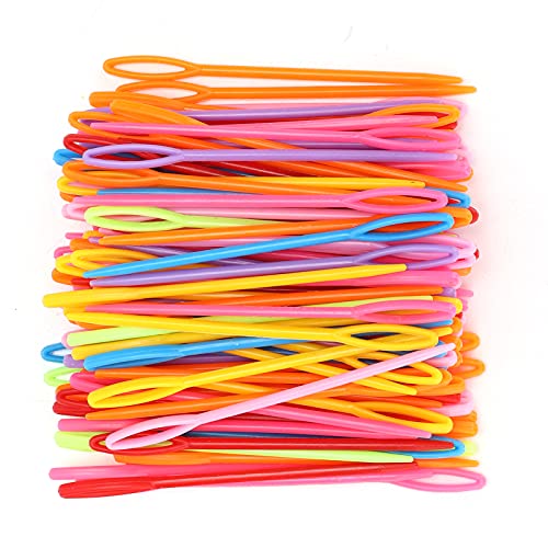 Adfaga Plastiknähe Nadeln Großer Auge Bunte langlebige Sicherheitsschnüre Nadeln für DIY Handgefertigte Handwerksstricken Häkelprojekte Kinder Erwachsene 1000 Teile zufällige Farbe Adfaga Plastiknähe Nadeln Großer Auge Bunte langlebige Sicherheitsschnüre Nadeln für DIY Handgefertigte Handwerksstricken Häkelprojekte Kinder Erwachsene 1000 Teile zufällige Farbe von Adfaga