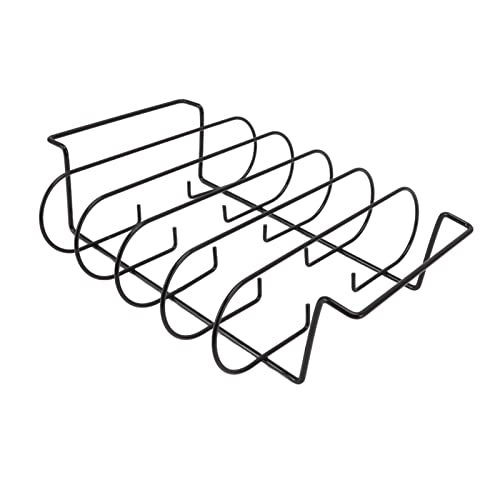 Adfaga Premium Rib Rack Ständer Hochleistungs -Eisenkonstruktion Rippchen Rauchen Grillhalter für BBQ Camping im Freien halten 4 Rippen 32x16x8 cm Adfaga Premium Rib Rack Ständer Hochleistungs -Eisenkonstruktion Rippchen Rauchen Grillhalter für BBQ Camping im Freien halten 4 Rippen 32x16x8 cm von Adfaga
