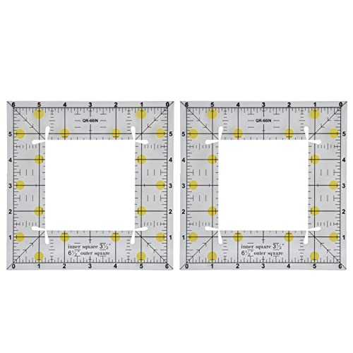 Adfaga Quilting Lineal Set Acryl transparent haltbarer Schneidvorlagen Präzisionsnähte -Messwerkzeuge zum Quilting Scrapbooking 2 Pack Adfaga Quilting Lineal Set Acryl transparent haltbarer Schneidvorlagen Präzisionsnähte -Messwerkzeuge zum Quilting Scrapbooking 2 Pack von Adfaga