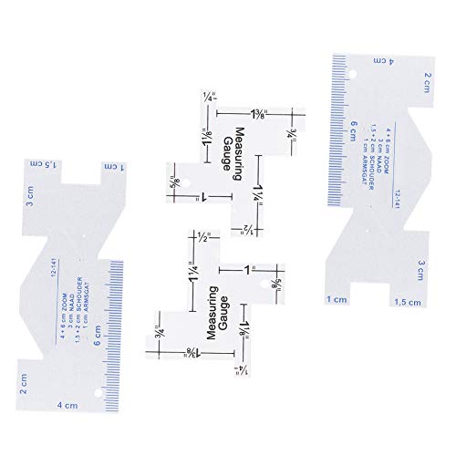 Adfaga Quilting Lineal Set Messmessgeräte -Nähwerkzeuge Mehrzweck -Aluminium -Lineal für Patchwork Schneiderei -Schneiderhandwerk 10x4cm 5,8x5,5 cm 4 Stück Leicht langlebig langleb Adfaga Quilting Lineal Set Messmessgeräte -Nähwerkzeuge Mehrzweck -Aluminium -Lineal für Patchwork Schneiderei -Schneiderhandwerk 10x4cm 5,8x5,5 cm 4 Stück Leicht langlebig langleb von Adfaga