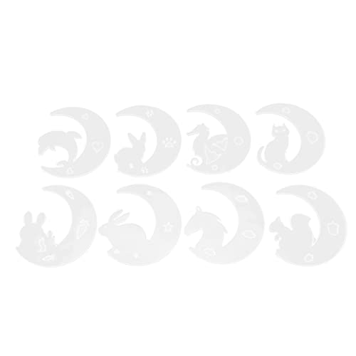 Adfaga Silikonmondformen Set 8pcs Guss DIY Craft Kit einzigartige Halbmondform Formen für Wohnkultur Schmuck und wiederverwendbares flexibles Silikonmaterial 4,7 Zoll Länge Adfaga Silikonmondformen Set 8pcs Guss DIY Craft Kit einzigartige Halbmondform Formen für Wohnkultur Schmuck und wiederverwendbares flexibles Silikonmaterial 4,7 Zoll Länge von Adfaga