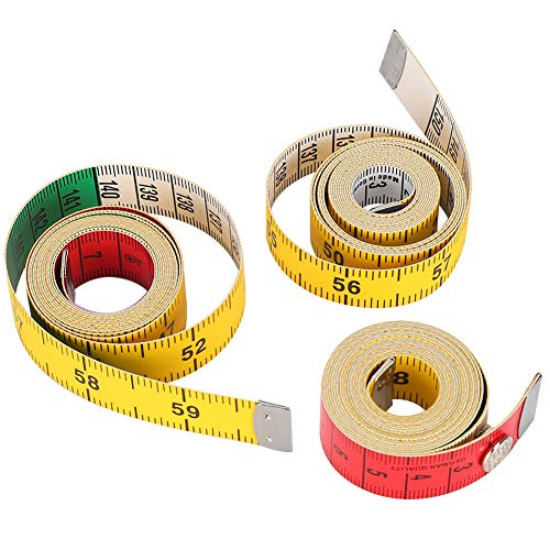 Adfaga Soft Mess Tape Doppelskala Flexible Körpermessung Lineal zum Nähen von Körpermessungen 3PCs Hochwertige nicht deformierbare leichte Gewichts leicht zu tragen 150 cm Adfaga Soft Mess Tape Doppelskala Flexible Körpermessung Lineal zum Nähen von Körpermessungen 3PCs Hochwertige nicht deformierbare leichte Gewichts leicht zu tragen 150 cm von Adfaga