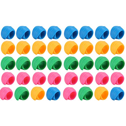 Adfaga Spool Huggers Clip Silikon Bunte Bobbins Clips für Nähgarn Organizer Zubehör 40 Stück Multi color Set für Crafting-Enthusiasten von Adfaga
