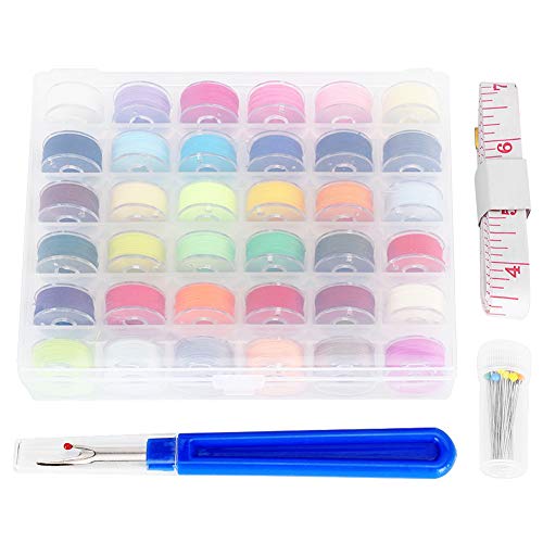 Adfaga Spule mit Faden Transparente Spule Nähen Stickerei Maschine Zubehör 36 Farbe Set mit Nadeln Ripper Tape für Haushalt Elektrische Nähmaschinen Herstellung Adfaga Spule mit Faden Transparente Spule Nähen Stickerei Maschine Zubehör 36 Farbe Set mit Nadeln Ripper Tape für Haushalt Elektrische Nähmaschinen Herstellung von Adfaga