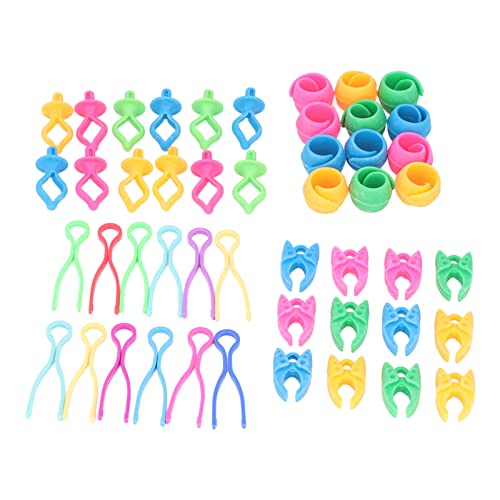 Adfaga Spulenhalterclips farbenfrohe leichte Fadenspulen -Organisatoren Nähen Accessoires für Heimwerker 48pcs Silikon -Kunststoff -Clips von Adfaga