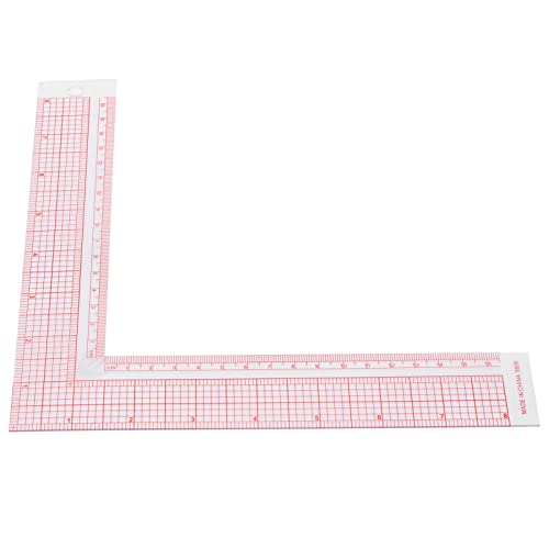 Adfaga Square Lurner L Form rechtwinkliger Skala transparentes dauerhaftes PMMA -PVC -Materialmesswerkzeug zum Anpassung an Zeichnen von DIY -Handwerk Haushaltsgebrauch von Adfaga