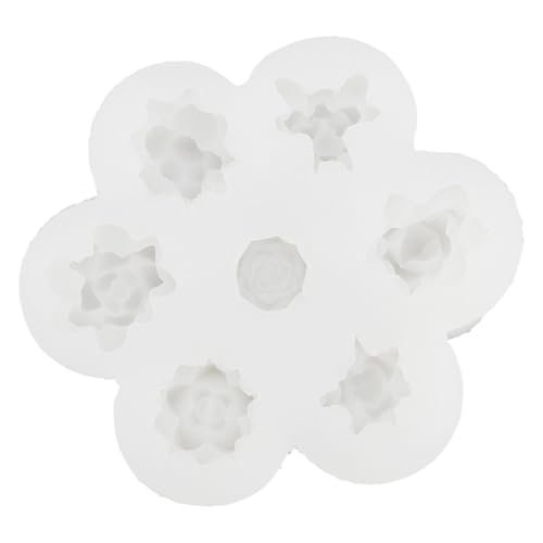 Adfaga Sukkulente Silikonmodell 7 Loch Multifunktional hohe temperaturfeste flexible Freisetzung Kuchendekoration Schimmel zum Backen von Kerzenseife Schmuck Schmuck Adfaga Sukkulente Silikonmodell 7 Loch Multifunktional hohe temperaturfeste flexible Freisetzung Kuchendekoration Schimmel zum Backen von Kerzenseife Schmuck Schmuck von Adfaga