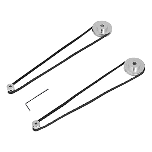 Aluminiumlegierung Timingriemenscheibe Synchronradkit mit Gummigürtel für 3D -Drucker -CNC -Maschine 20T 60T -Zähne 6 mm Breite 4 Riemenscheiben 2 Riemen Hochgenauige Getriebeteile (20T 5 mm (0,2 Aluminiumlegierung Timingriemenscheibe Synchronradkit mit Gummigürtel für 3D -Drucker -CNC -Maschine 20T 60T -Zähne 6 mm Breite 4 Riemenscheiben 2 Riemen Hochgenauige Getriebeteile (20T 5 mm (0,2 von Adfaga