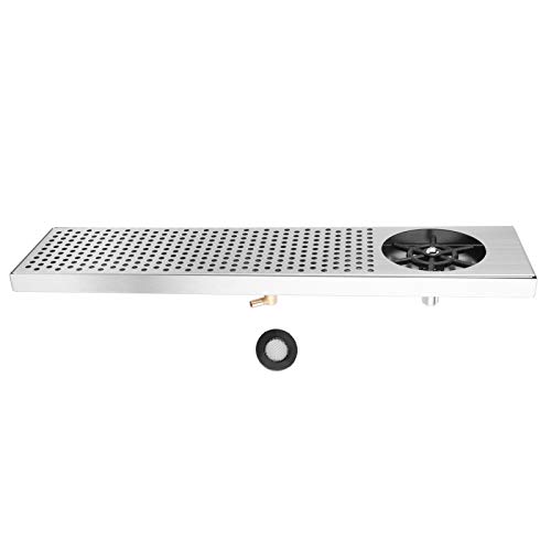 Automatic Cup Waschmaschine Reiniger Edelstahl G1/2 männliche Gewinde Bar Glass Rinser Multi -Winkelspray für Hotelcafé Restaurant Küche Essentielles Werkzeug 60x14cm von Adfaga