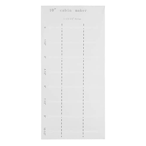 Blockhaus-Quilt-Ruler 10 Zoll Acryl Transparent präzise Mess schablone mit glateren Kanten zum Quilten Nähen und Basteln von Anfänger-Profis Blockhaus-Quilt-Ruler 10 Zoll Acryl Transparent präzise Mess schablone mit glateren Kanten zum Quilten Nähen und Basteln von Anfänger-Profis von Adfaga
