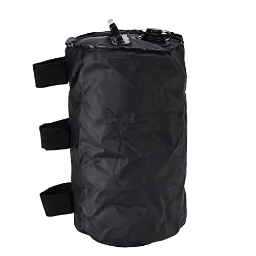 Canopy Water Gewicht Bag 10l Langable PVC Sandsack Gewicht für Outdoor -Zelte Strand Überdachung Campingzubehör Schwarz 30x19cm Easy Fill Design Design von Adfaga