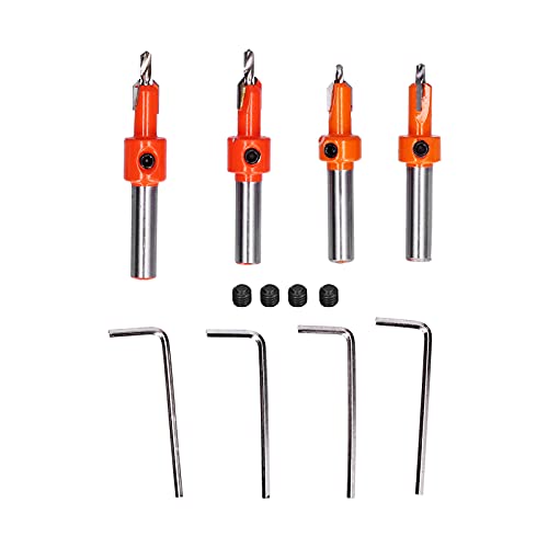 Counter sink Bohrer Set Hohe Härte Starke Schneid kraft lebige Holz bohrer für Zimmerei DIY Haushalts bau Technik Kohlenstoffs tahl 4 Stück 6 Größen Counter sink Bohrer Set Hohe Härte Starke Schneid kraft lebige Holz bohrer für Zimmerei DIY Haushalts bau Technik Kohlenstoffs tahl 4 Stück 6 Größen von Adfaga