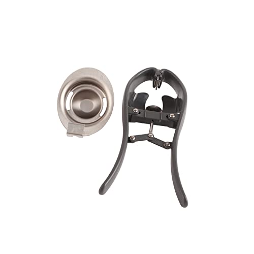 Edelstahl Eier öffner Eigelb Weiß Separator Werkzeug Schnell einfach Eierschalen Öffnung Frühlings design für Küche Kochen Dauerhafter Beweis 21,9x10cm 193g von Adfaga