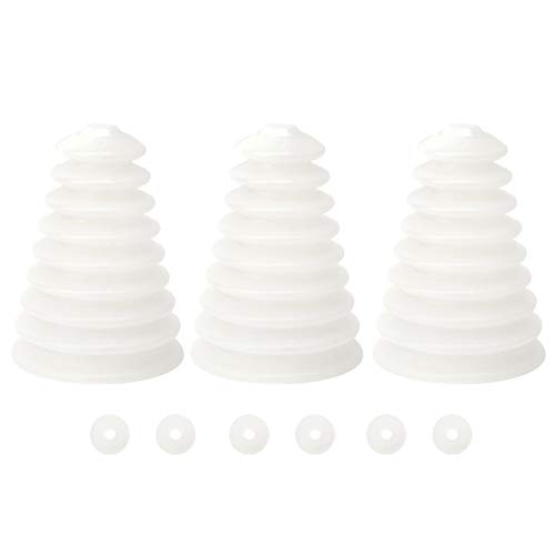 Elektrische Hammerbohrerstaubabdeckung 3pcs Flexible Haltschukstaubabdeckung für 6 mm bis 16 mm Bohrbits Elektrische Hammerzubehör weiß oder schwarz Farboption (Weiß) von Adfaga