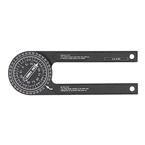 Gehrung säge Winkelmesser Aluminium legierung Proof Angle Finder 360 Grad Präzisions messwerk zeug für Tischler Holz bearbeitung Beschneiden Hemm krone Form größe 6,4x18,5 cm Gehrung säge Winkelmesser Aluminium legierung Proof Angle Finder 360 Grad Präzisions messwerk zeug für Tischler Holz bearbeitung Beschneiden Hemm krone Form größe 6,4x18,5 cm von Adfaga