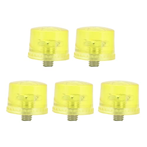 Gummi -Hammer -Kopf -Ersatz 5pcs Weiche nicht Marring Transparent gelbe auffallende Tipps mit M8x1 -Gewinde für Türfenster -Installationsgeräte Wartung Haltbares Zubehör Kit Kit (Φ35mm) von Adfaga