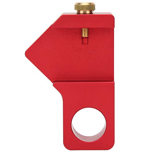 Holzbearbeitung Lineal Positionierung des Einbaus Scribing Locator General Purpor Limper Fixing Block Aluminium -Legierungsinstrument für Tischler und DIY -Enthusiasten (Rot) von Adfaga