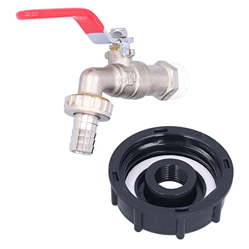 IBC Tank Tap Adapter Messing G1/2 Grobgewinde Wasserhahnanschluss Ventil Ersatzanpassung für industrielle Flüssigkeitskontrolle Haltbares resistantes kompaktes Sicherheitsventil IBC Tank Tap Adapter Messing G1/2 Grobgewinde Wasserhahnanschluss Ventil Ersatzanpassung für industrielle Flüssigkeitskontrolle Haltbares resistantes kompaktes Sicherheitsventil von Adfaga