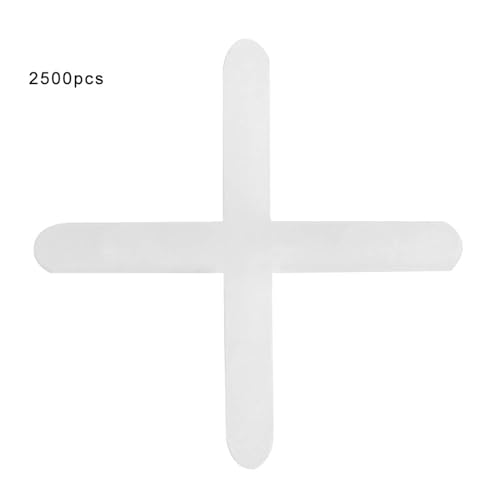 Keramikfliesen -Abstandshalter 2500pcs Professionelle Fliesen -Leveling -System wiederverwendbare Plastikabstandshalter 1 mm 1,5 mm für die Installation des Wandbodens für (1 mm) von Adfaga