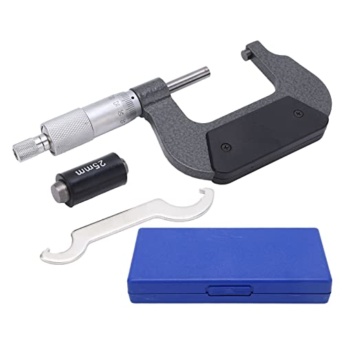 Mikrometer -Bremssattel -Messwerkzeug hohe Präzision tragbare Dicke mit Legierungsoberfläche für Ingenieure Techniker Mechanik Aluminiumlegierung Konstruktion 0,01 mm Genauigkeit (25-50/0,01 mm) von Adfaga