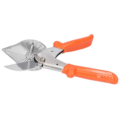 Multifunktioneller Winkelscher tragbares Werkzeug Stahlstahl -Stahlrohrschere Einstellbare 45 ° bis 135 ° Schneidbreite 48 mm für DIY Elektrische Arbeit PVC -Griff 81 mm Länge von Adfaga