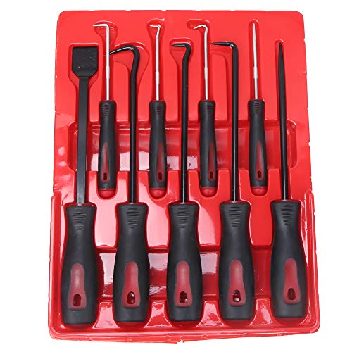 Öldichtung Puller Scraper Haken Pickset 9PCS Premiumqualität Haltbarer Chrom Vanadium Stahlwelle ABS -Griff für Automobilmotorreparaturwartung und mechanische DIY -Arbeit Öldichtung Puller Scraper Haken Pickset 9PCS Premiumqualität Haltbarer Chrom Vanadium Stahlwelle ABS -Griff für Automobilmotorreparaturwartung und mechanische DIY -Arbeit von Adfaga