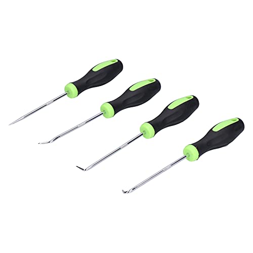 Pick- und Haken -Set 4PCS Stahl Handheldschraubendreher Öldichtung Dichtung Vorausgenaue Entfernungstools für die Home Workshop Factory Reparatur Demontage kleine Teile Grün grün von Adfaga
