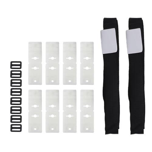 Poolabdeckung Rollenriemen einstellbare Länge Premium PVC Nylon Solardecke Rollenbefestigungskit für Schwimmbad Sicherheitskräfte Dekoration 8 Schnallen 8 Kabelplatten 8 Gurte von Adfaga
