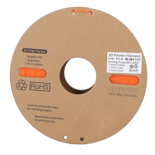 Premium -PLA -Filament 1,75 mm Hochgeschwindigkeits -3D -Drucker Verbrauchsmaterial Bündel Orange 1 kg für Ender 3 CR10 FDM -Drucker und 3D -Stifte Premium -PLA -Filament 1,75 mm Hochgeschwindigkeits -3D -Drucker Verbrauchsmaterial Bündel Orange 1 kg für Ender 3 CR10 FDM -Drucker und 3D -Stifte von Adfaga