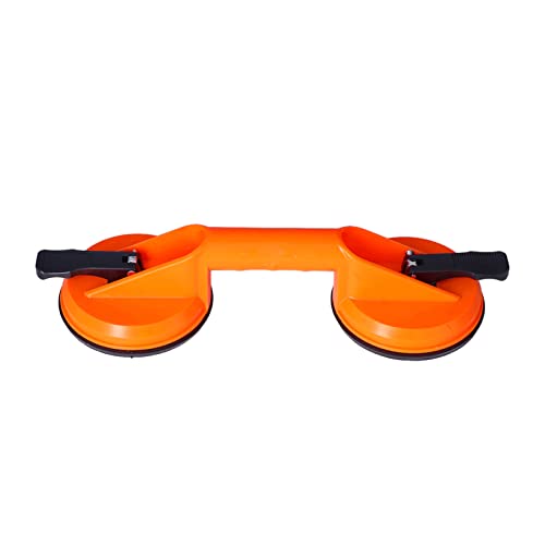 Professionell 2 Kiefer Saugbecherglas Lifter mit Gummigriff Nicht -Schlupfgriff Hochleistungsvakuumplatte für glatte Oberflächen -Glas -Keramikfliesen -Installation Orange Schwarz Professionell 2 Kiefer Saugbecherglas Lifter mit Gummigriff Nicht -Schlupfgriff Hochleistungsvakuumplatte für glatte Oberflächen -Glas -Keramikfliesen -Installation Orange Schwarz von Adfaga