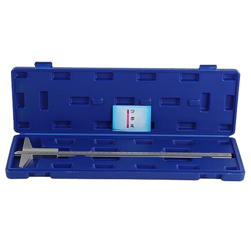 Professionelle Tiefe Vernier Container 0,02 mm hochpräzises Messwerkzeug zur Metallbearbeitung Holzbearbeitung Edelstahl Chrom verchromt mit Aufbewahrungsbox plattiert (0-300) von Adfaga