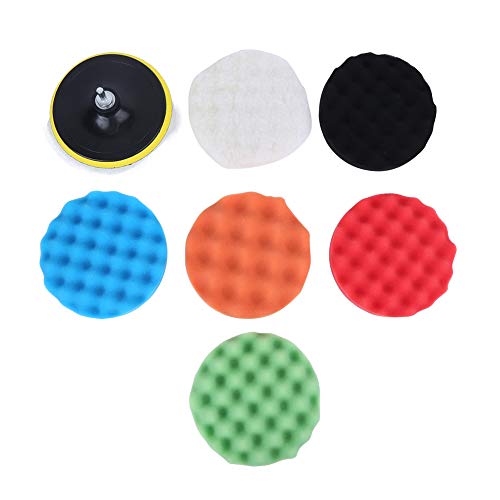 Professionelles Polierpolsterrad -Rad Set 6 Zoll Hochdichte Wollschwamm Pads mit Hakenschleifenrücken für Auto Details Wachspoliermaschine Kit mehrere Farben 15 cm Durchmesser Professionelles Polierpolsterrad -Rad Set 6 Zoll Hochdichte Wollschwamm Pads mit Hakenschleifenrücken für Auto Details Wachspoliermaschine Kit mehrere Farben 15 cm Durchmesser von Adfaga