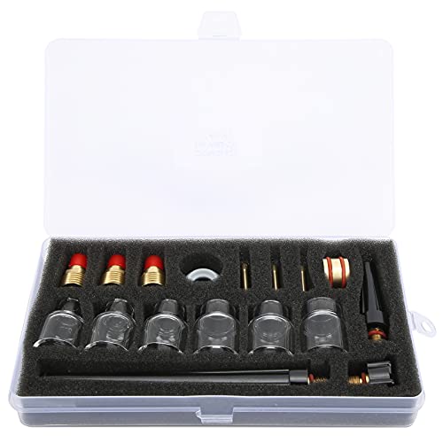 Schweißbrennerzubehör Kit Hochtemperaturbeständiges Glas Tassen Düsen Tungsten Klemme Kompletter Ersatz für WP9 20 Argon Schweißer - -Professionelle Schweißwerkzeuge Schweißbrennerzubehör Kit Hochtemperaturbeständiges Glas Tassen Düsen Tungsten Klemme Kompletter Ersatz für WP9 20 Argon Schweißer - -Professionelle Schweißwerkzeuge von Adfaga