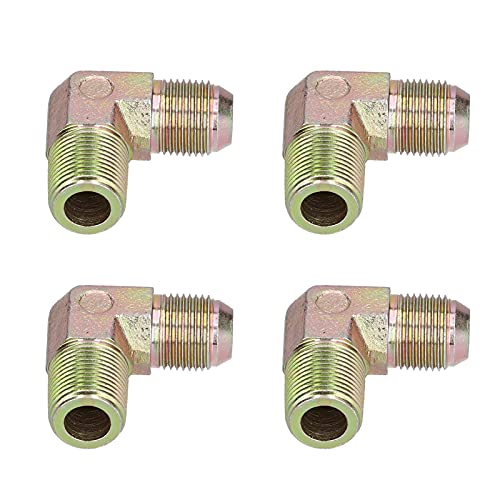 Stahl Ellenbogen 3/8 16mm Langfristige Lagerung Luftpumpe Zubehör für Luft kompressor Rohr verschraubungen 4 Stück abgeschrägte Farbe plattiert Öl leise von Adfaga