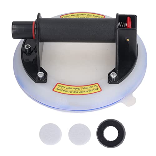 Vakuum-Saugnapf Starkes Saug-Handheber-Glas-Hebe werkzeug für Keramik fliesen Boden und Auto hülle aus ABS und Silikon leicht und tragbar von Adfaga