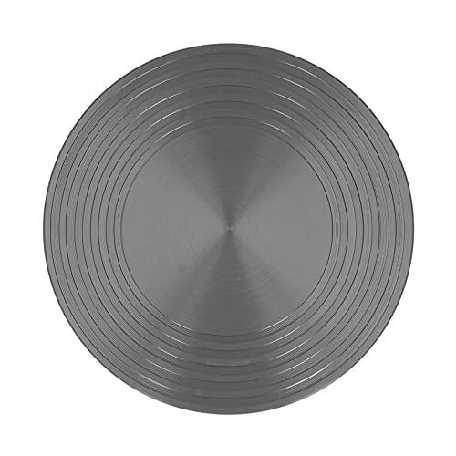 Wärmediffusorplatte 28 cm Aluminiumlegierung verdickte 4 mm Runde Wärmeinduktionsplatte Schnelles Abtrustungsfach für Gasherd Küche Grau von Adfaga
