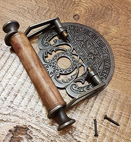 WC-Papierhalter Antik Eisen Gegossen Waterloo von Adfix