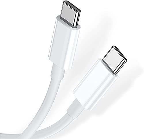 Adhiper USB-C auf USB-C Ladekabel 60W 20V/3A Schnellladekabel für iPhone 15/Plus/15 Pro/15 Pro Max, MacBook Pro/Air,für Samsung Galaxy S23/S22/S21 usw.(2m/Weiß) von Adhiper