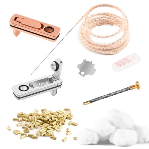 Zubehör für Zippo Fluid Feuerzeug & Einsatz - Ersatz Ersatzteile Reparatur Set inkl. Watte, Feuerstein,Metall Dichtung,Docht mit Führungsnadel, Filz, Schraubenfeder und Schraubwerkzeug (True Utility) von Adibbo