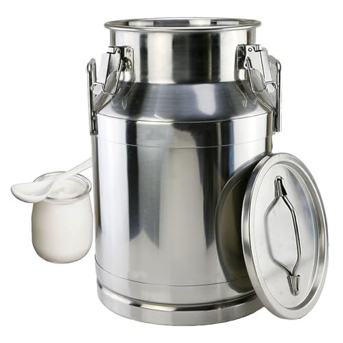 Adima 201 Milchkrug Transportkanne Edelstahlbehälter Milchkanne Mit Versiegeltem Deckel Und Einfachem Handgriff Molkerei Milch Kanne zum Transportieren oder zur Aufbewahrung,28L Adima 201 Milchkrug Transportkanne Edelstahlbehälter Milchkanne Mit Versiegeltem Deckel Und Einfachem Handgriff Molkerei Milch Kanne zum Transportieren oder zur Aufbewahrung,28L von Adima