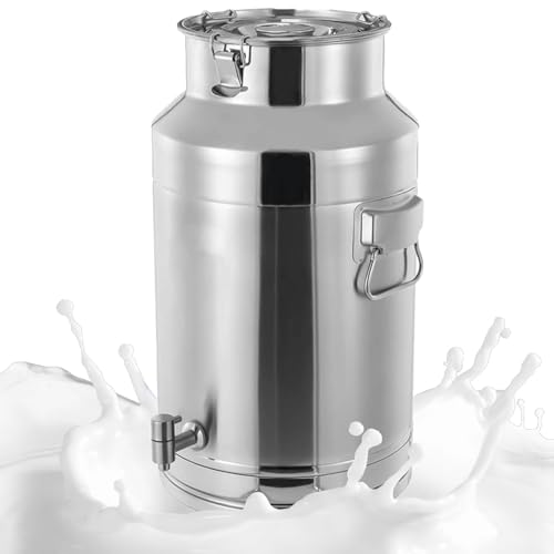 Adima 304 Edelstahl Milcheimer Weinkübel Fass mit Wasserhahn Zapfen Milch Transportkanne Molkerei Milch Kanne zum Transportieren oder zur Aufbewahrung,15L Adima 304 Edelstahl Milcheimer Weinkübel Fass mit Wasserhahn Zapfen Milch Transportkanne Molkerei Milch Kanne zum Transportieren oder zur Aufbewahrung,15L von Adima