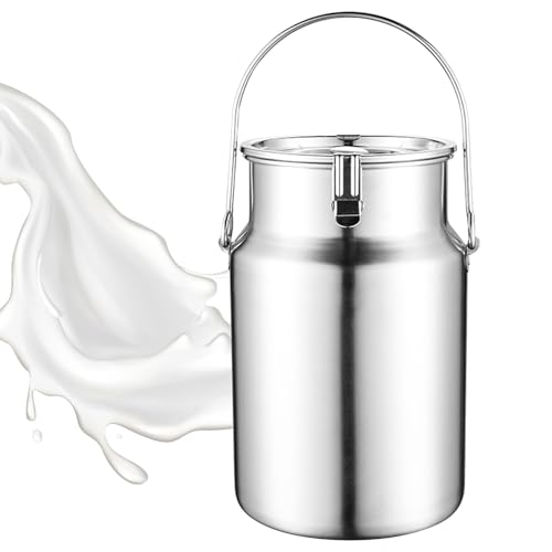 Adima 304 Milchkrug Transportkanne Edelstahlbehälter Transportkanne auslaufsicherer Deckel mit Gummidichtung Molkerei Milch Kanne zum Transportieren oder zur Aufbewahrung,10L Adima 304 Milchkrug Transportkanne Edelstahlbehälter Transportkanne auslaufsicherer Deckel mit Gummidichtung Molkerei Milch Kanne zum Transportieren oder zur Aufbewahrung,10L von Adima