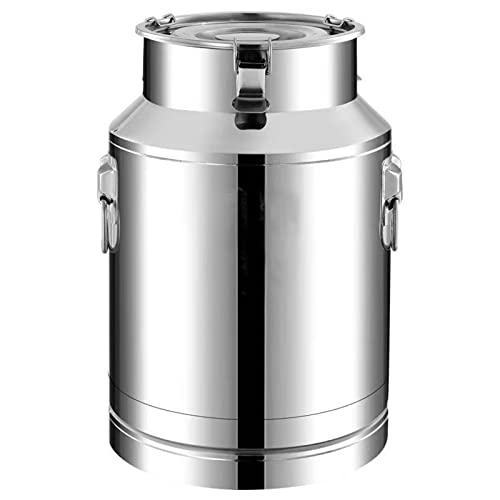 Kleine Kapazität Milchtransportdosen 201 Edelstahl Milchkännchen Milcheimer Weineimer Flasche Ölfass Milchkanne Teedose mit versiegeltem Deckel Milchtank 4L 6L 8L 4L von Adima