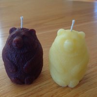 Bär Votivkerze Aus Bienenwachs | 1 100 Prozent Rein Natürliche Votivkerzen von Adironstix