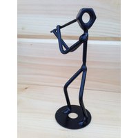 Flöte Spieler Einzelstück Musiker Figur Original Design Bandmitglied Flöte Spieler Einzelstück Musiker Figur Original Design Bandmitglied von Adironstix