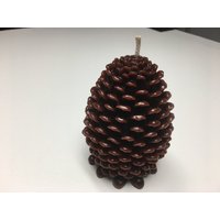 Jumbo Brown Pinecone Bienenwachs Stumpenkerze. 5-1/4 Zoll Hoch X 3 Zoll von Adironstix