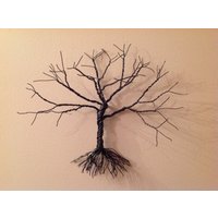 Metalldraht Schmuck Baum | Groß Organisator Schlüsselbaum Wandskulptur Dekoration Oder Schmuckbaum von Adironstix