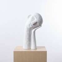 Abstract Face Sculpture - Modern White Artistic Bust For High-End Home Decor Abstract Face Sculpture - Modern White Artistic Bust For High-End Home Decor von AdisaHome